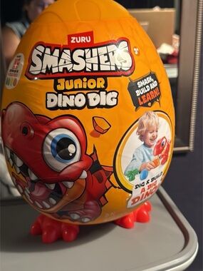 Zuru Smashers Junior Dino Dig - Bright Orange Dino Egg Building Set